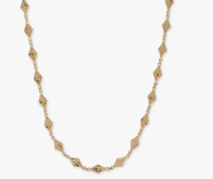 Necklaces GRADUATED HAMMERED KITE SHAPE CHOKER NECKLACE JACQUIE AICHE