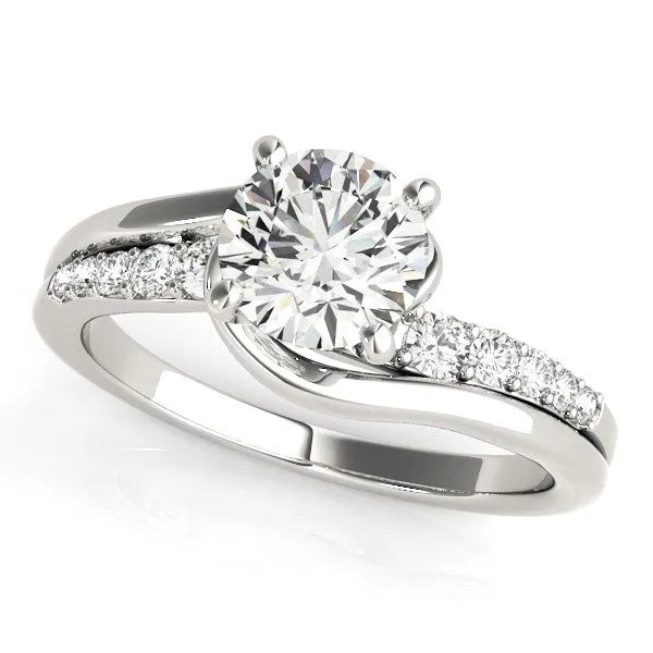 14K White Gold Bypass Style Round Diamond Ring 1 14 ct tw mayamila Rings 14K White Gold Bypass Style Round Diamond Ring 1 14 ct tw mayamila Rings