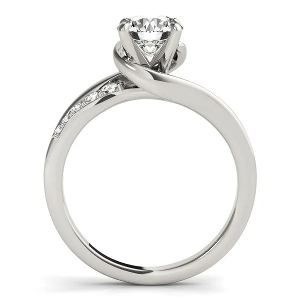 14K White Gold Bypass Style Round Diamond Ring 1 14 ct tw mayamila Rings