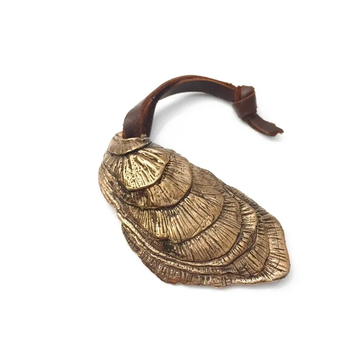 Andrew Xenos Earrings Oyster Bottle Opener Solid Bronze