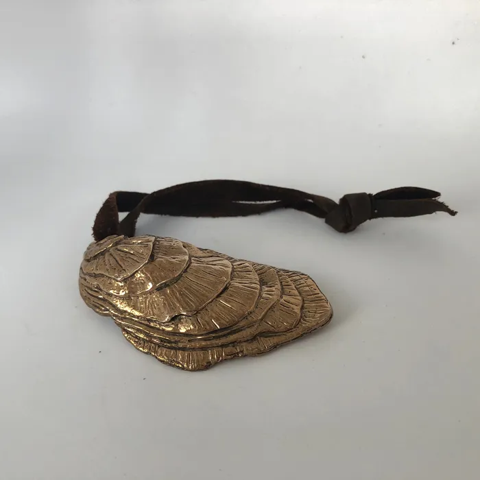 Andrew Xenos Earrings Oyster Bottle Opener Solid Bronze