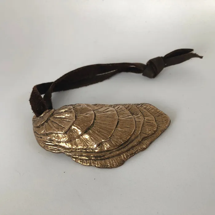Andrew Xenos Earrings Oyster Bottle Opener Solid Bronze