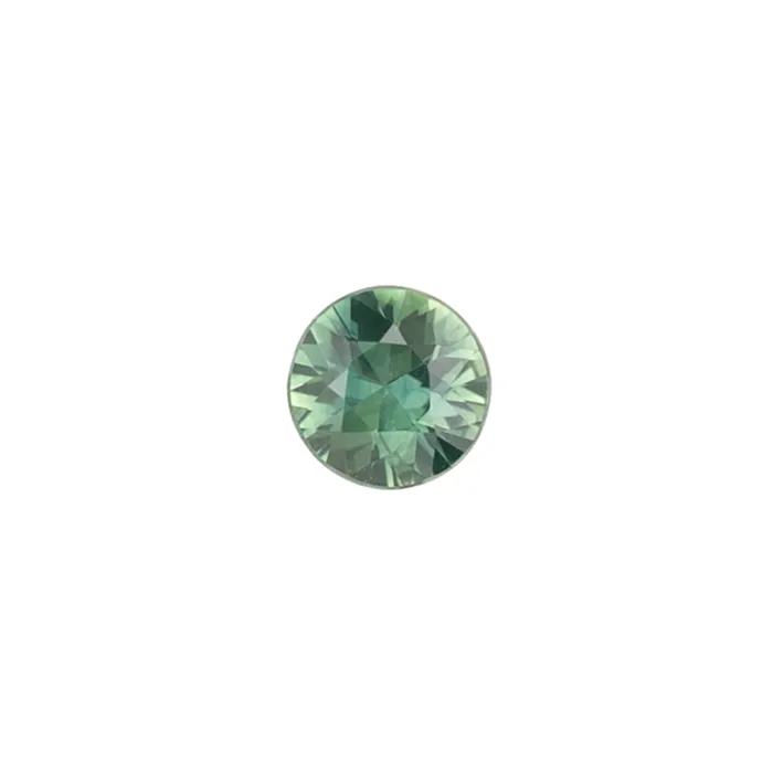 Envero Jewelry Rings 099ct Round Cut Blue Green Sapphire SR398