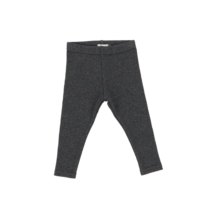 Lil Legs Ribbed Leggings Heather Gray Lil Legs Earrings