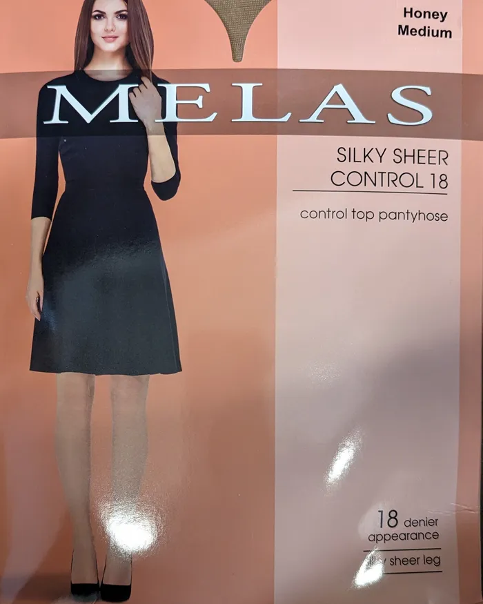 Melas Earrings Melas Silky Sheer Control 18 Denier Stockings Honey AS622