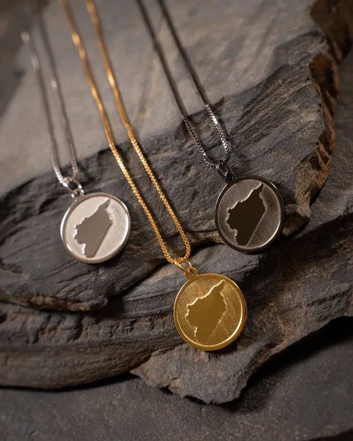 Necklaces JustDuaIt Syria Coin Necklace Gold