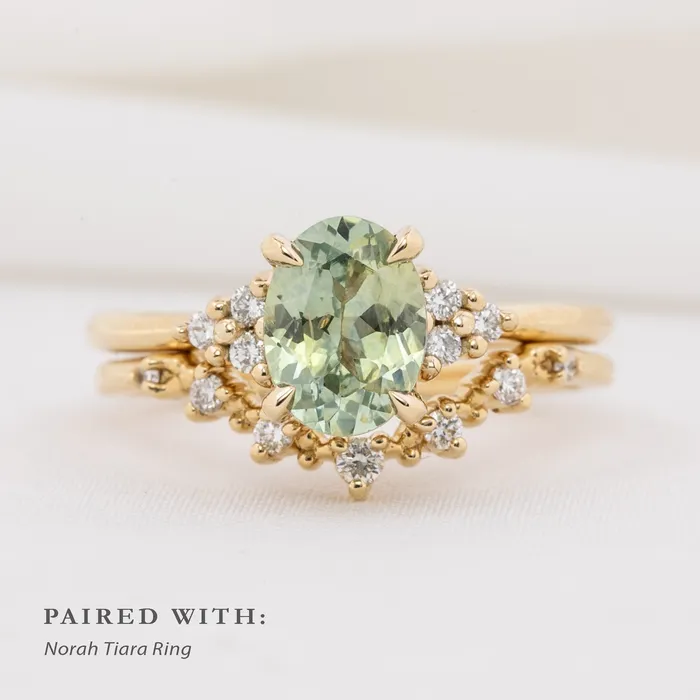 Rings Envero Jewelry Teresa Ring 160ct205ct Light Green Montana Sapphire 14k Yellow Gold One of a kind Rings Envero Jewelry Teresa Ring 160ct205ct Light Green Montana Sapphire 14k Yellow Gold One of a kind