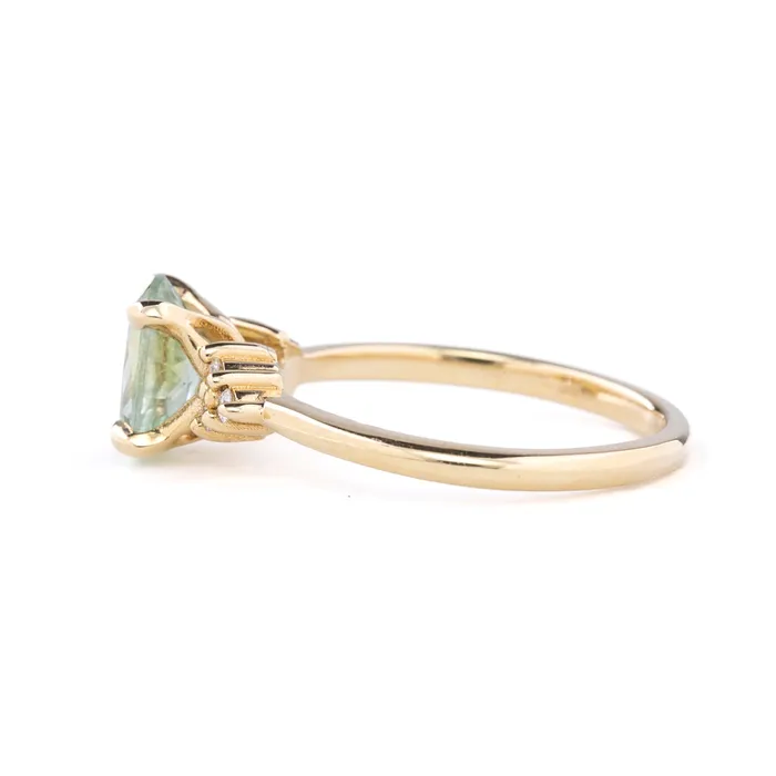 Rings Envero Jewelry Teresa Ring 160ct205ct Light Green Montana Sapphire 14k Yellow Gold One of a kind Rings Envero Jewelry Teresa Ring 160ct205ct Light Green Montana Sapphire 14k Yellow Gold One of a kind
