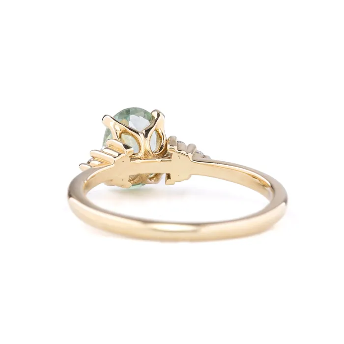 Rings Envero Jewelry Teresa Ring 160ct205ct Light Green Montana Sapphire 14k Yellow Gold One of a kind Rings Envero Jewelry Teresa Ring 160ct205ct Light Green Montana Sapphire 14k Yellow Gold One of a kind