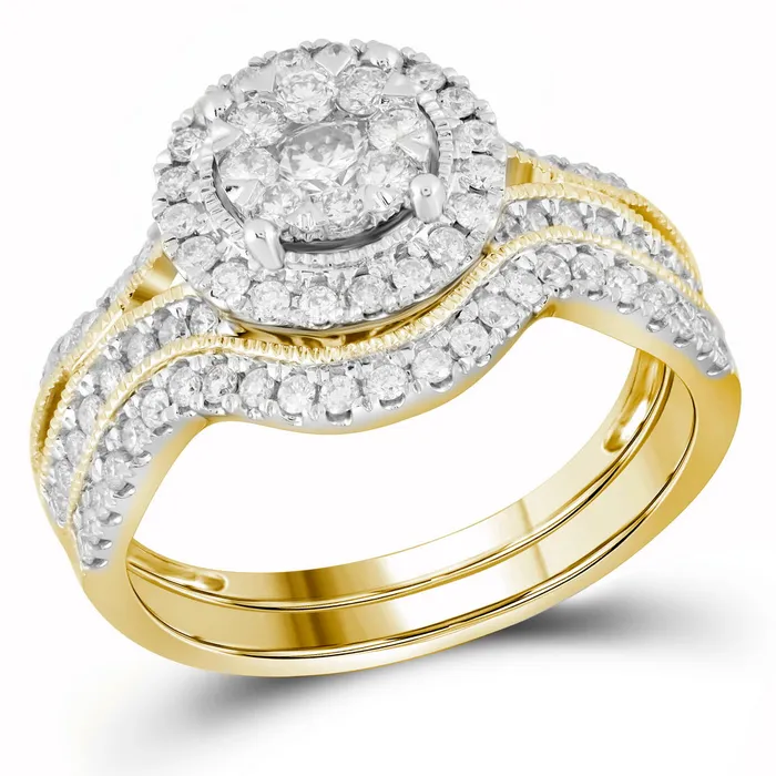 Rings mayamila 14kt Yellow Gold Womens Round Diamond Bridal Wedding Engagement Ring Band Set 78 Cttw Rings mayamila 14kt Yellow Gold Womens Round Diamond Bridal Wedding Engagement Ring Band Set 78 Cttw
