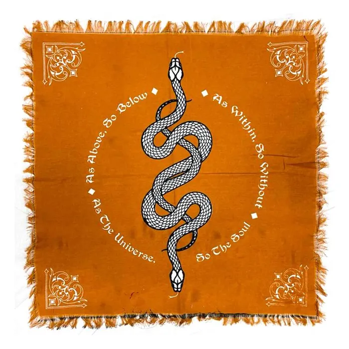 SERPENT 24 X 24 ALTAR CLOTH TAPESTRY Designs by Deekay Inc Earrings