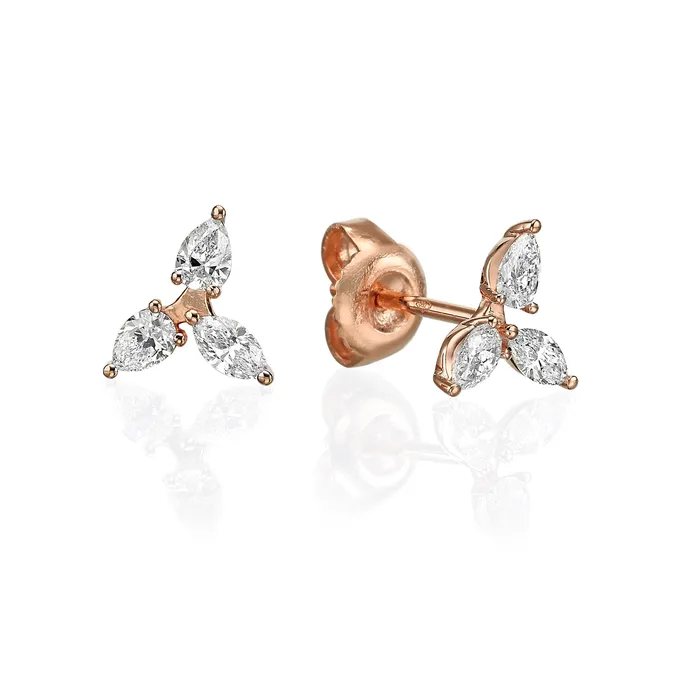 The Private Room Fine Jewelry Earrings Diamond Triangle Earrings