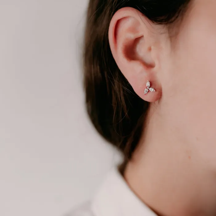The Private Room Fine Jewelry Earrings Diamond Triangle Earrings