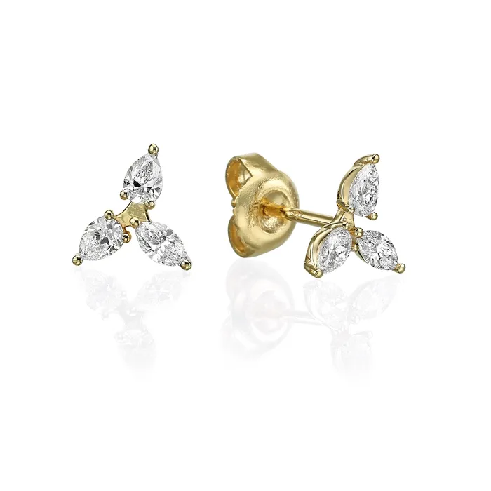 The Private Room Fine Jewelry Earrings Diamond Triangle Earrings