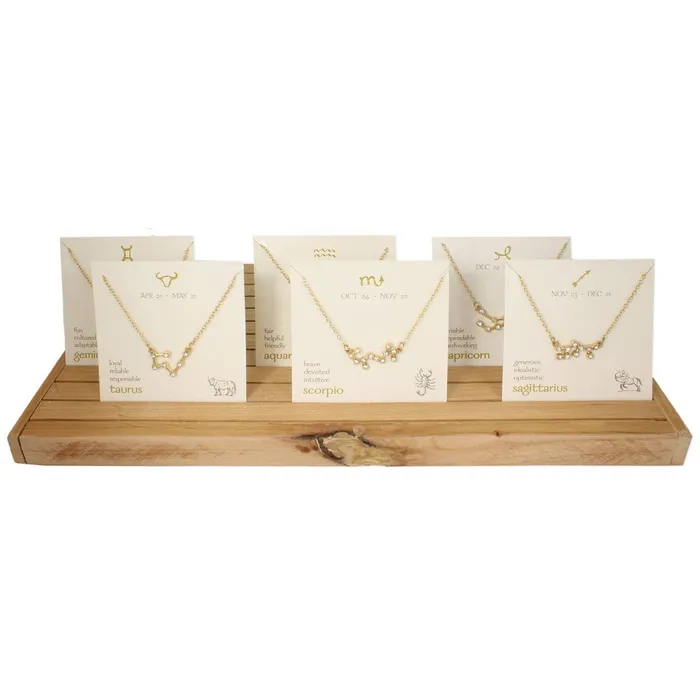 Zodiac Constellation Gold Necklace ZAD Necklaces