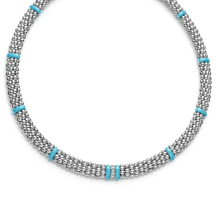 LAGOS Blue Caviar Single Station Diamond Caviar Necklace Necklaces