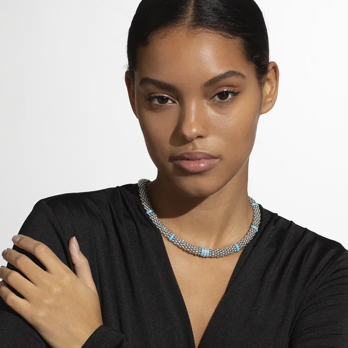 LAGOS Blue Caviar Single Station Diamond Caviar Necklace Necklaces