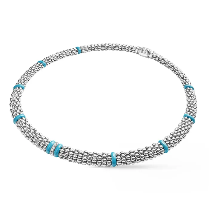 LAGOS Blue Caviar Single Station Diamond Caviar Necklace Necklaces