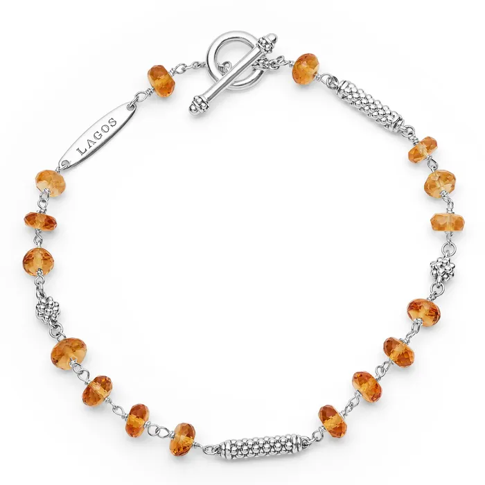 LAGOS Bracelets Caviar Icon Citrine Beaded Bracelet