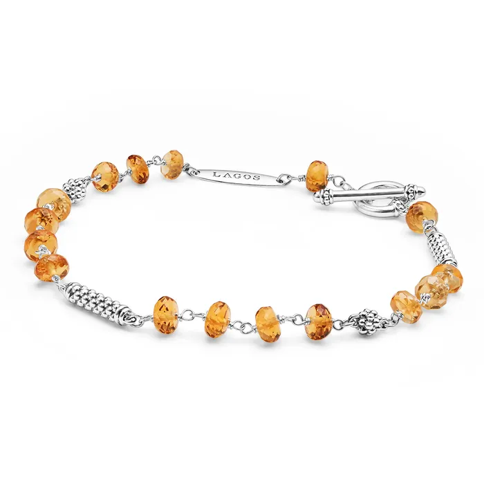 LAGOS Bracelets Caviar Icon Citrine Beaded Bracelet
