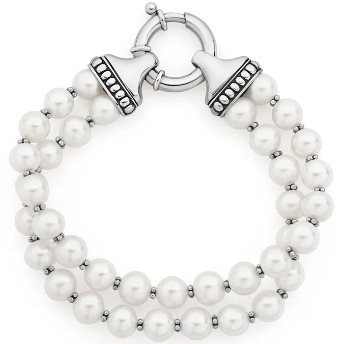 LAGOS Bracelets Luna Two Strand Pearl Bracelet
