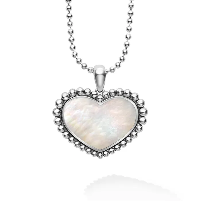 LAGOS Necklaces Maya Large Mother of Pearl Heart Pendant Necklace