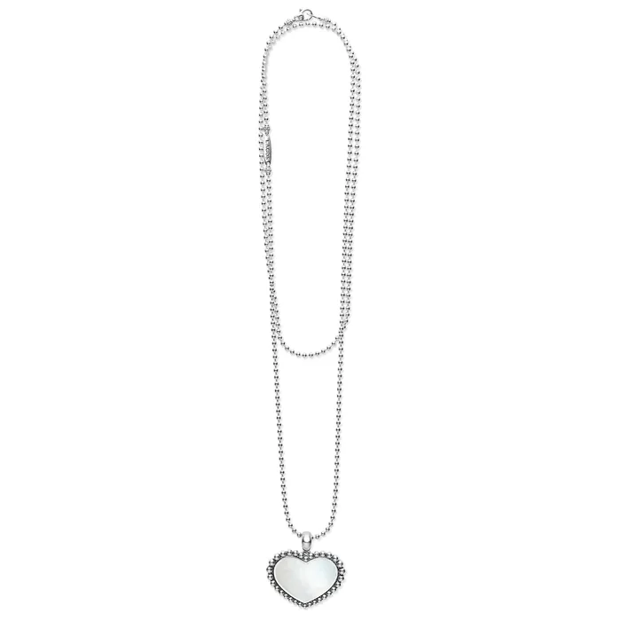 LAGOS Necklaces Maya Large Mother of Pearl Heart Pendant Necklace