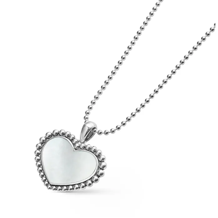 LAGOS Necklaces Maya Large Mother of Pearl Heart Pendant Necklace
