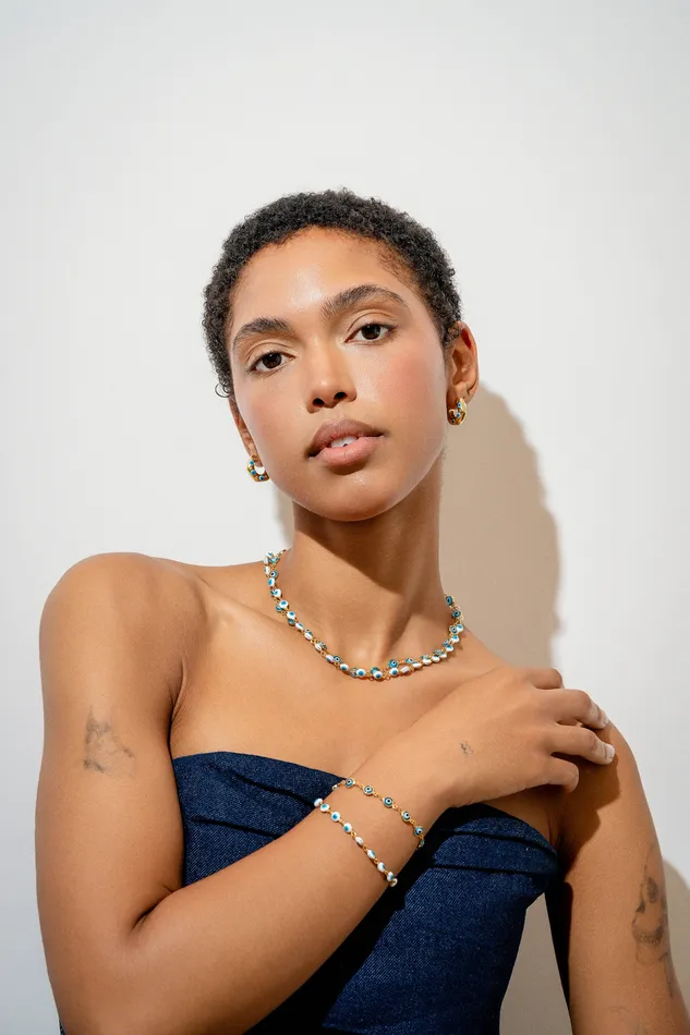 Necklaces Nazar Necklace Crystal Haze Jewelry