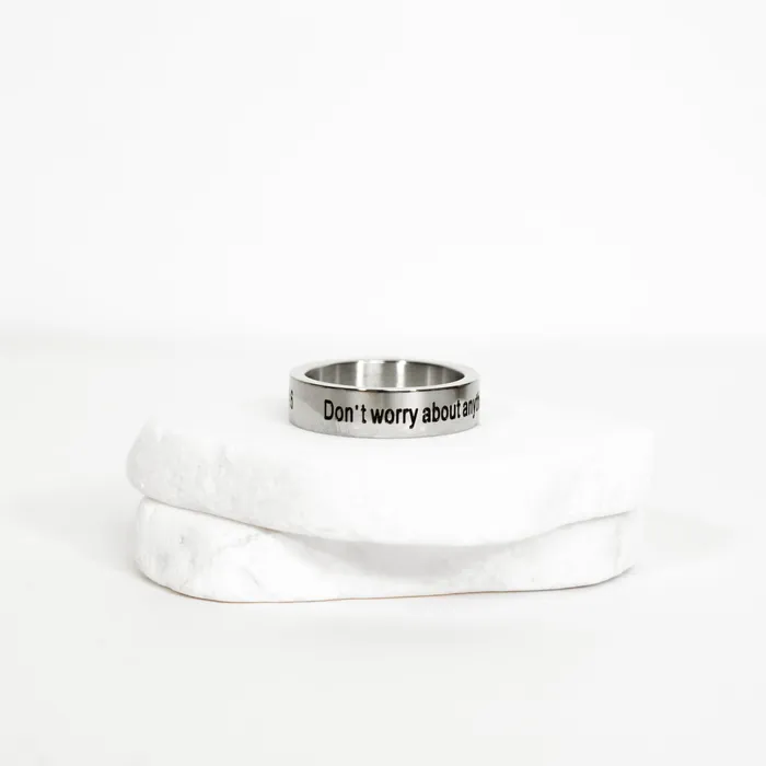 Rings Dont Worry Smooth Ring Forever Truth