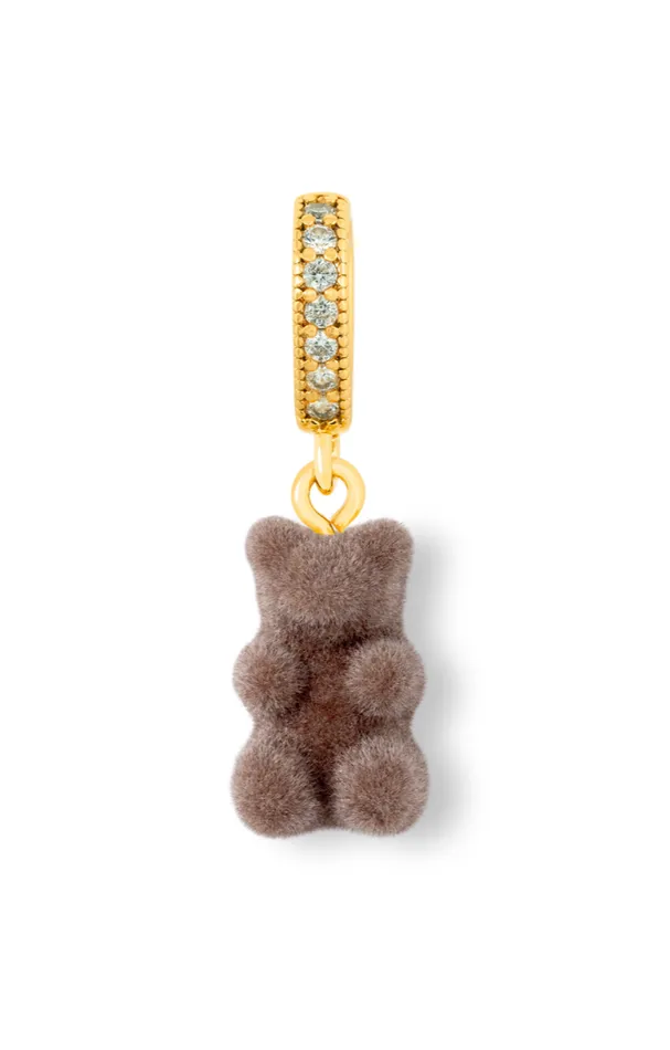 Rings Velvet Nostalgia Bear Pave connector Latte Crystal Haze Jewelry