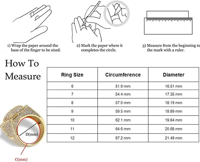 Tennis Two Rows Solitaire Couples Iced Out Diamond Ring SHINE Rings