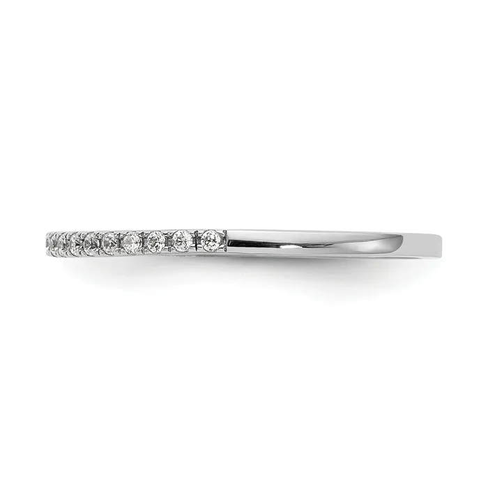 024ct CZ Solid Real 14K White Gold Wedding Wedding Band Ring VS quality dias Goldia Rings
