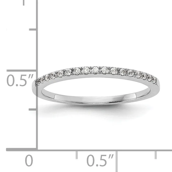 024ct CZ Solid Real 14K White Gold Wedding Wedding Band Ring VS quality dias Goldia Rings