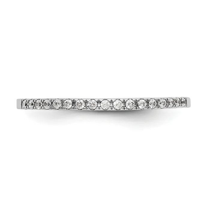 024ct CZ Solid Real 14K White Gold Wedding Wedding Band Ring VS quality dias Goldia Rings