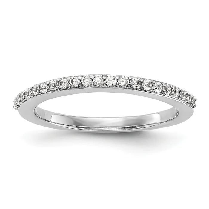 029ct CZ Solid Real 14k White Gold Wedding Wedding Band Ring Goldia Rings 029ct CZ Solid Real 14k White Gold Wedding Wedding Band Ring Goldia Rings