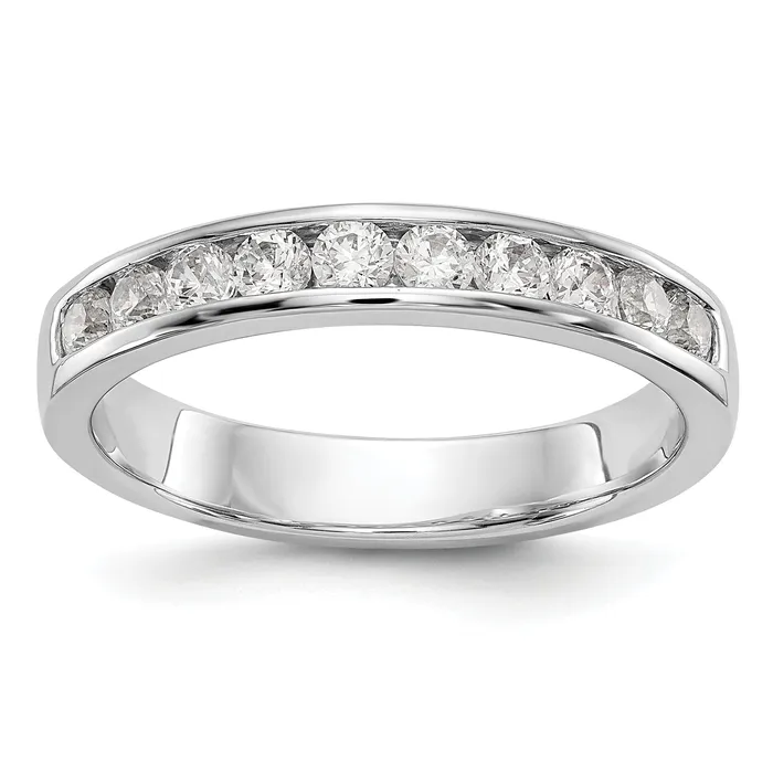 052ct CZ Solid Real 14K White Gold 1024mm Stone Channel Wedding Band Ring Goldia Rings 052ct CZ Solid Real 14K White Gold 1024mm Stone Channel Wedding Band Ring Goldia Rings