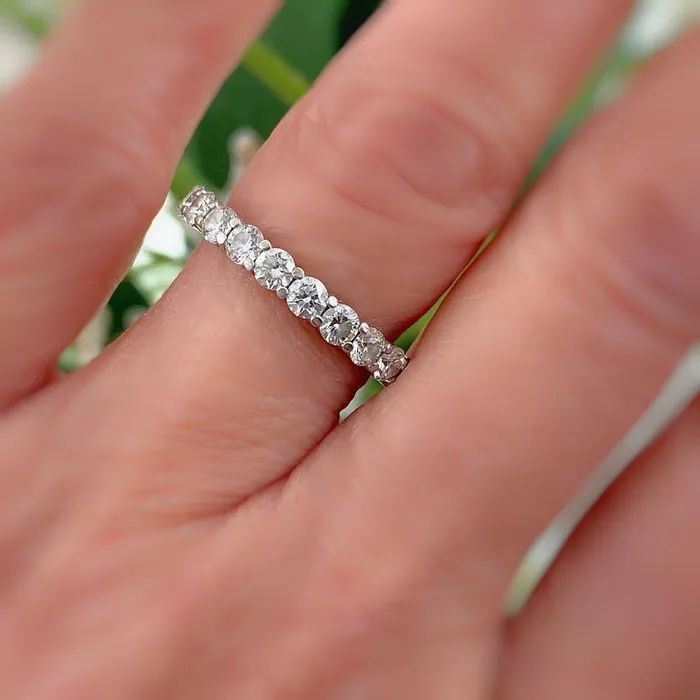 150 Ct Natural Diamond Womens Eternity Wedding Band Ring in 14k Yellow Gold Goldiacom Rings