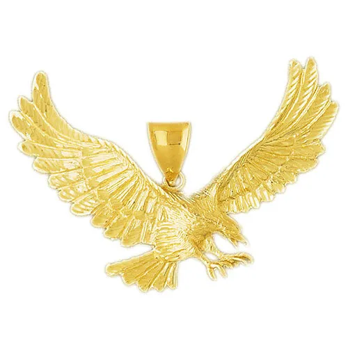 14K Gold 65MM Great Eagle Pendant Goldia PreStyled Sets