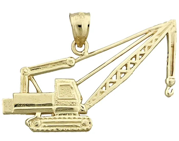 14K Gold Crawler Crane Pendant Goldia PreStyled Sets