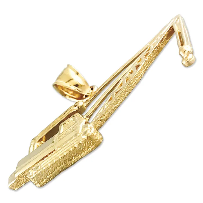 14K Gold Crawler Crane Pendant Goldia PreStyled Sets