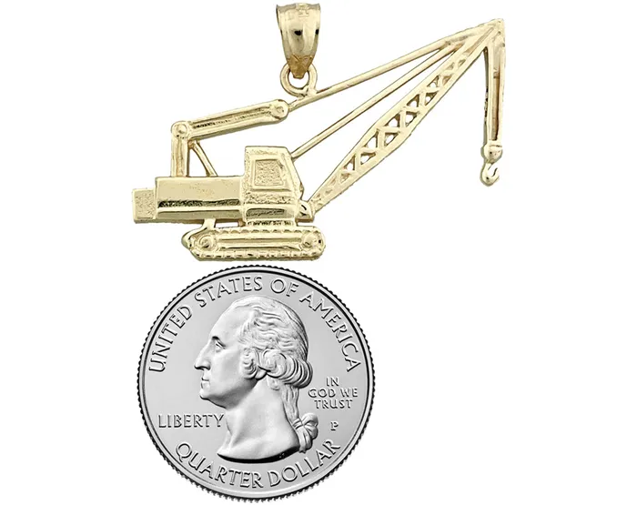 14K Gold Crawler Crane Pendant Goldia PreStyled Sets