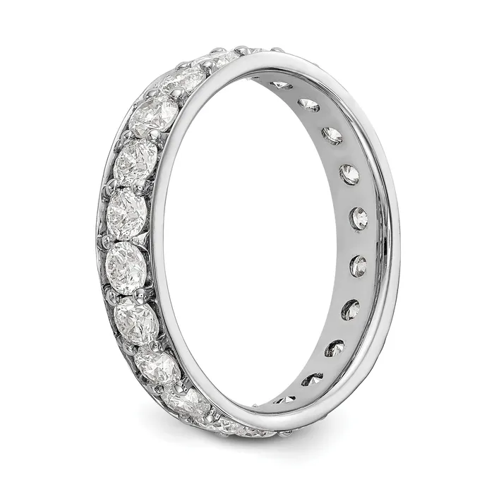 14k White Gold Polished Vintage 2ct Diamond Eternity Band Goldiacom Rings