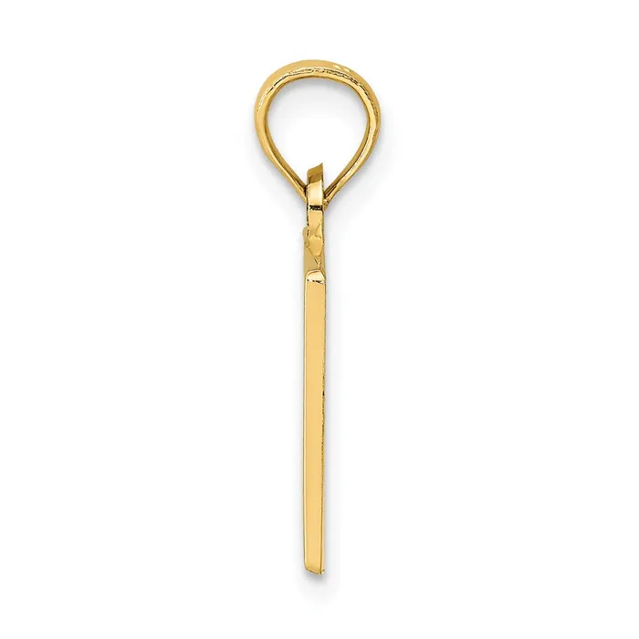 14k Yellow Gold 1 TEACHER Charm Goldia Charm Necklaces