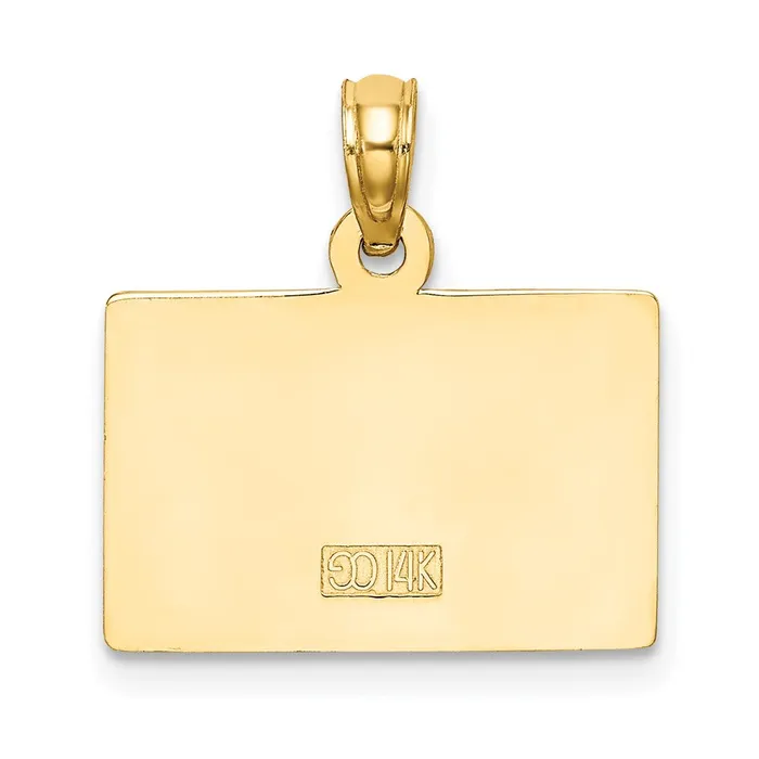 14k Yellow Gold 1 TEACHER Charm Goldia Charm Necklaces