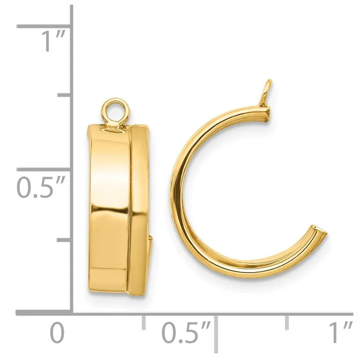 14k Yellow Gold Dangle Earring Jacket Goldia Earrings