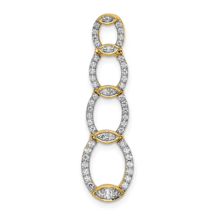14k Yellow Gold Lab Grown Diamond VSSI FGH Oval Drop Pendant Goldia Earrings 14k Yellow Gold Lab Grown Diamond VSSI FGH Oval Drop Pendant Goldia Earrings