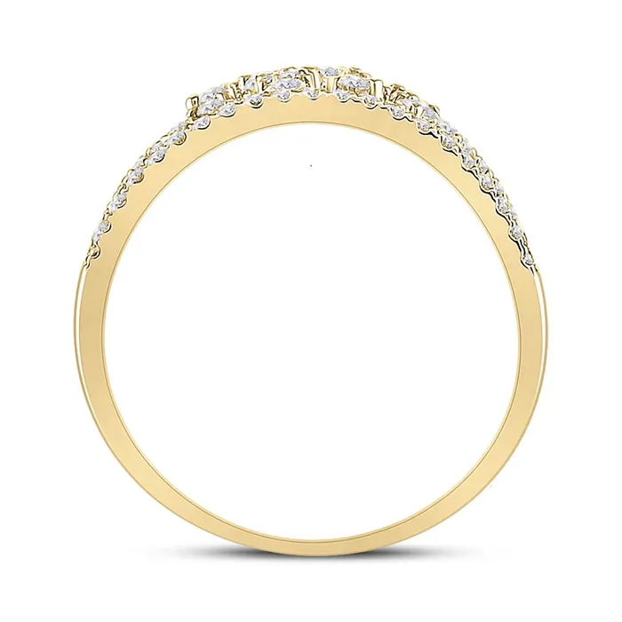 14k Yellow Gold Round Diamond Fashion Ring 58 Cttw gndatlanta Rings