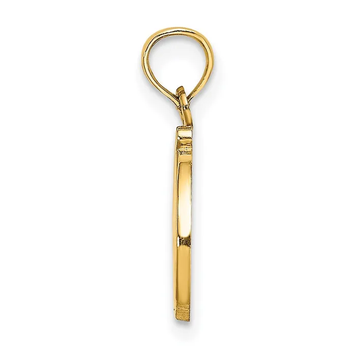 14k Yellow GoldY Script Letter D Initial Pendant Goldia Necklaces
