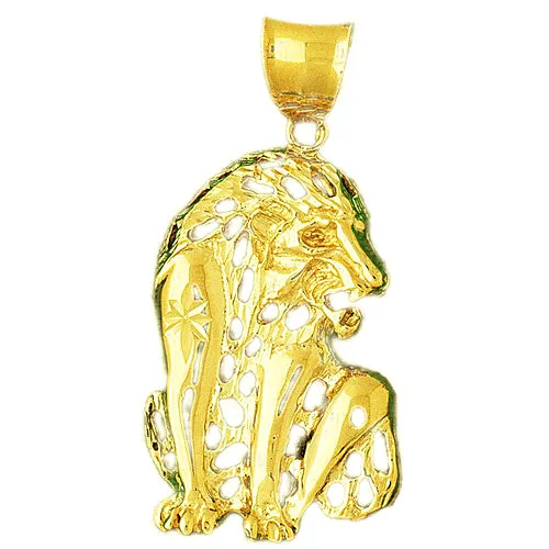 18K Gold Filigree Lion Pendant Goldia PreStyled Sets